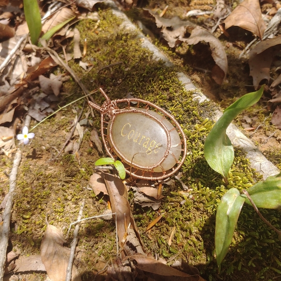 Serpentine tree of life pendant - Picture 7 of 13